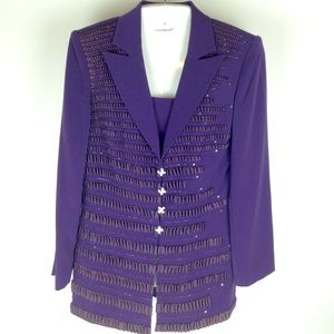 Vintage Artsy Beaded Embellished Sample Jacket S